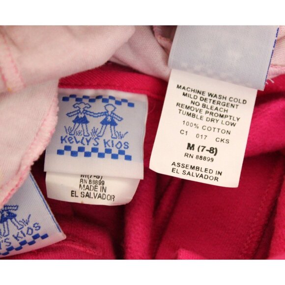 Kelly's Kids 3pc girls Outfit Set Pink Argyle Jacket Skirt Pants sz M 7/8 Play - Picture 11 of 11